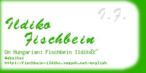 ildiko fischbein business card